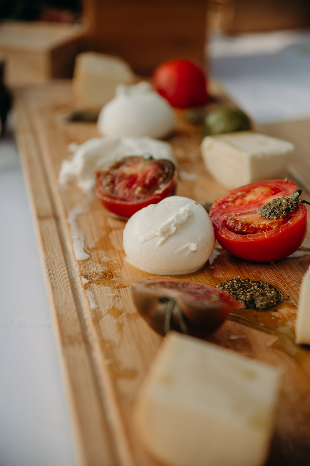 Tomates, mozzarella et pesto de Maison Nans