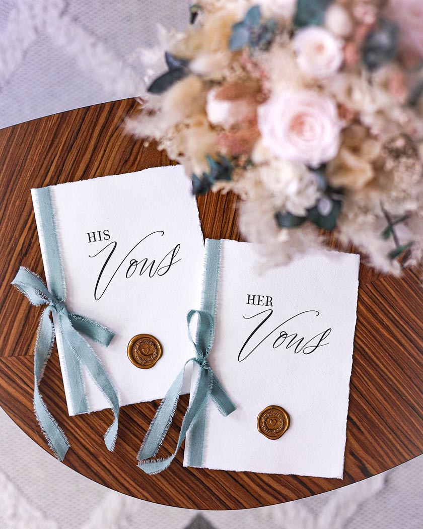 livret de cérémonie de mariage anglophone pour un mariage international