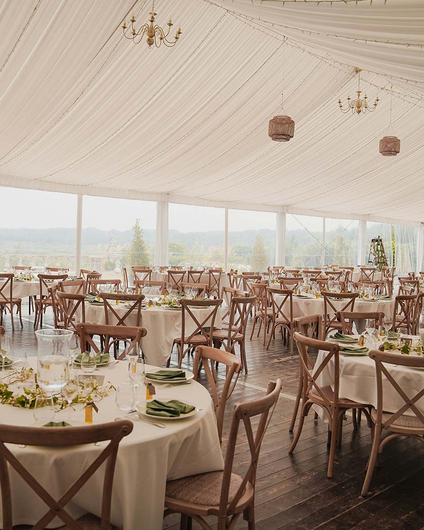 tente pour diner de reception de mariage